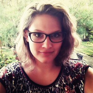 Praktikantin Alessandra Söhnlein auf der Finca La Paz